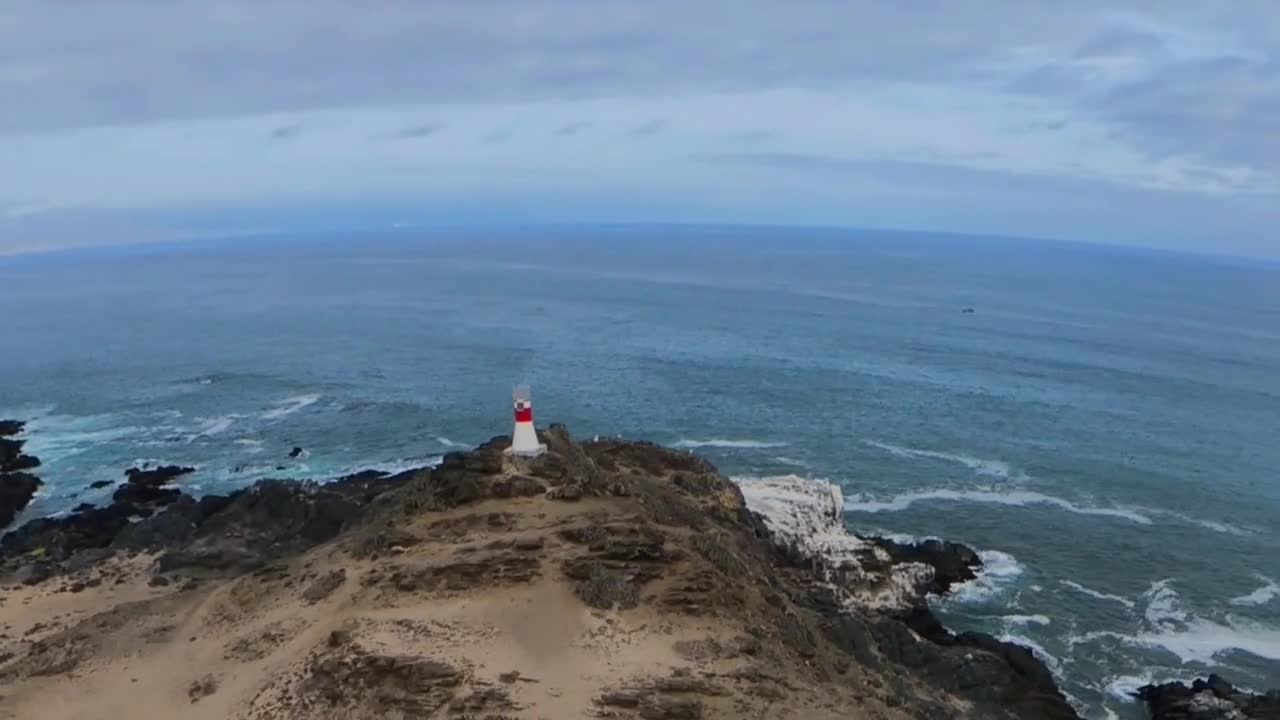 Vista aérea de la costa de Punta de Choros